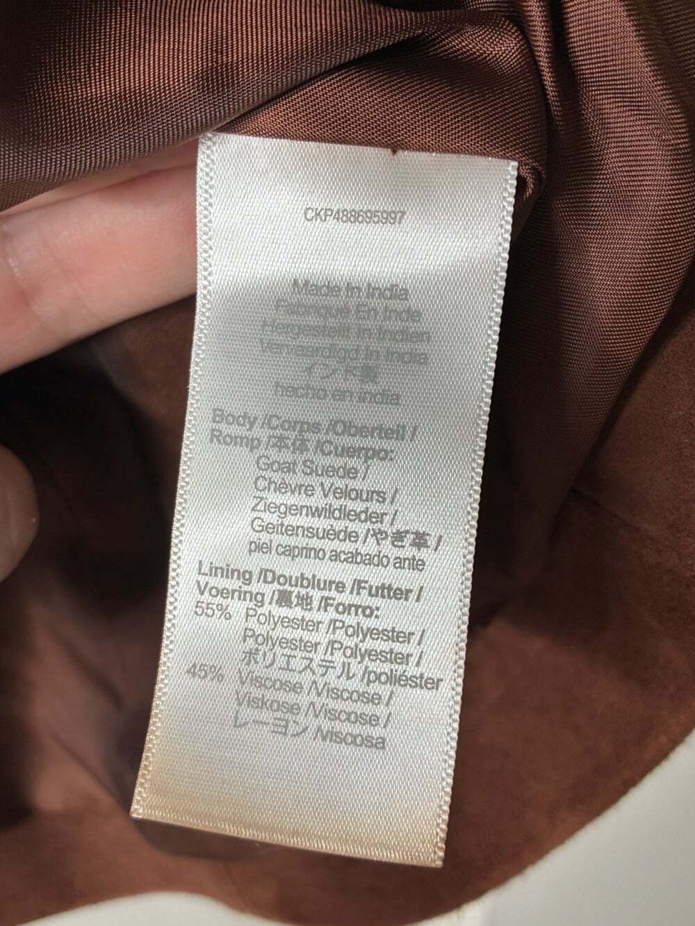 Madewell The Kline Blazer in Soft Mahogany Size 4 100% Suede Leather - Picture 7 of 10